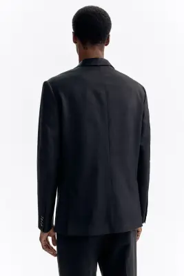 Veste Regular Fit à fermeture droite - Noir — photo 3