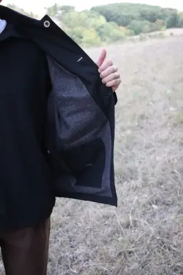 Conkers – BLANKET JACKET – BLACK — photo 3