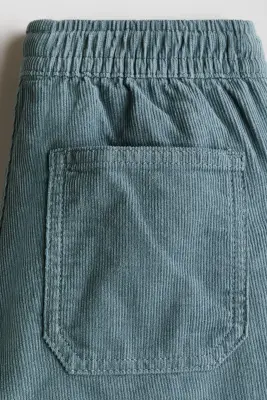 Pantalon doublé en velours côtelé - Turquoise ancien — photo 1