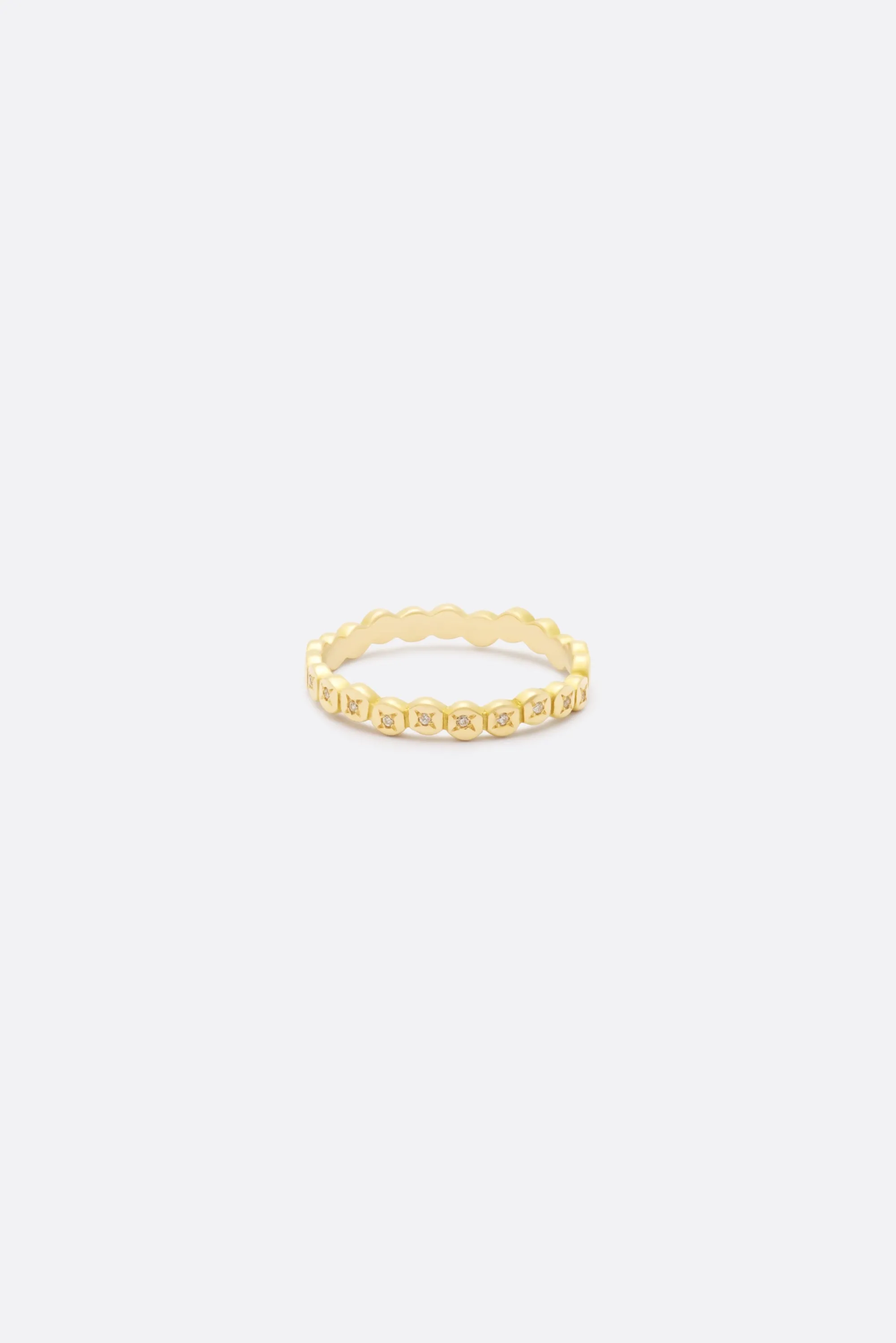 BAGUE REINE DIAMANTS - Or jaune 18 carats