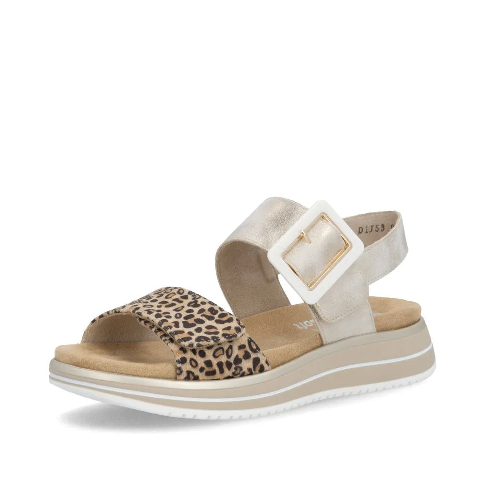 Sandales Remonte D1J53-91 Multicolores - Velcro Grande Pointure Femme