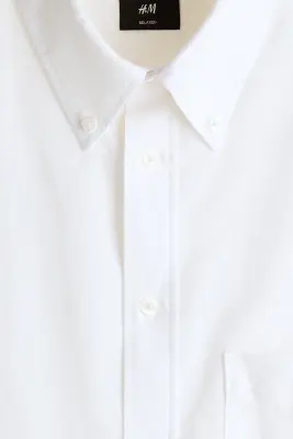 Relaxed Fit Oxford shirt - Blanc — photo 3