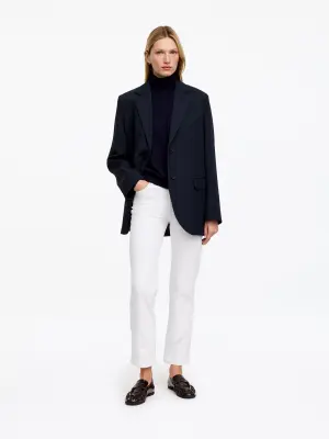 Jean slim raccourci JADE - Blanc cassé — photo 1