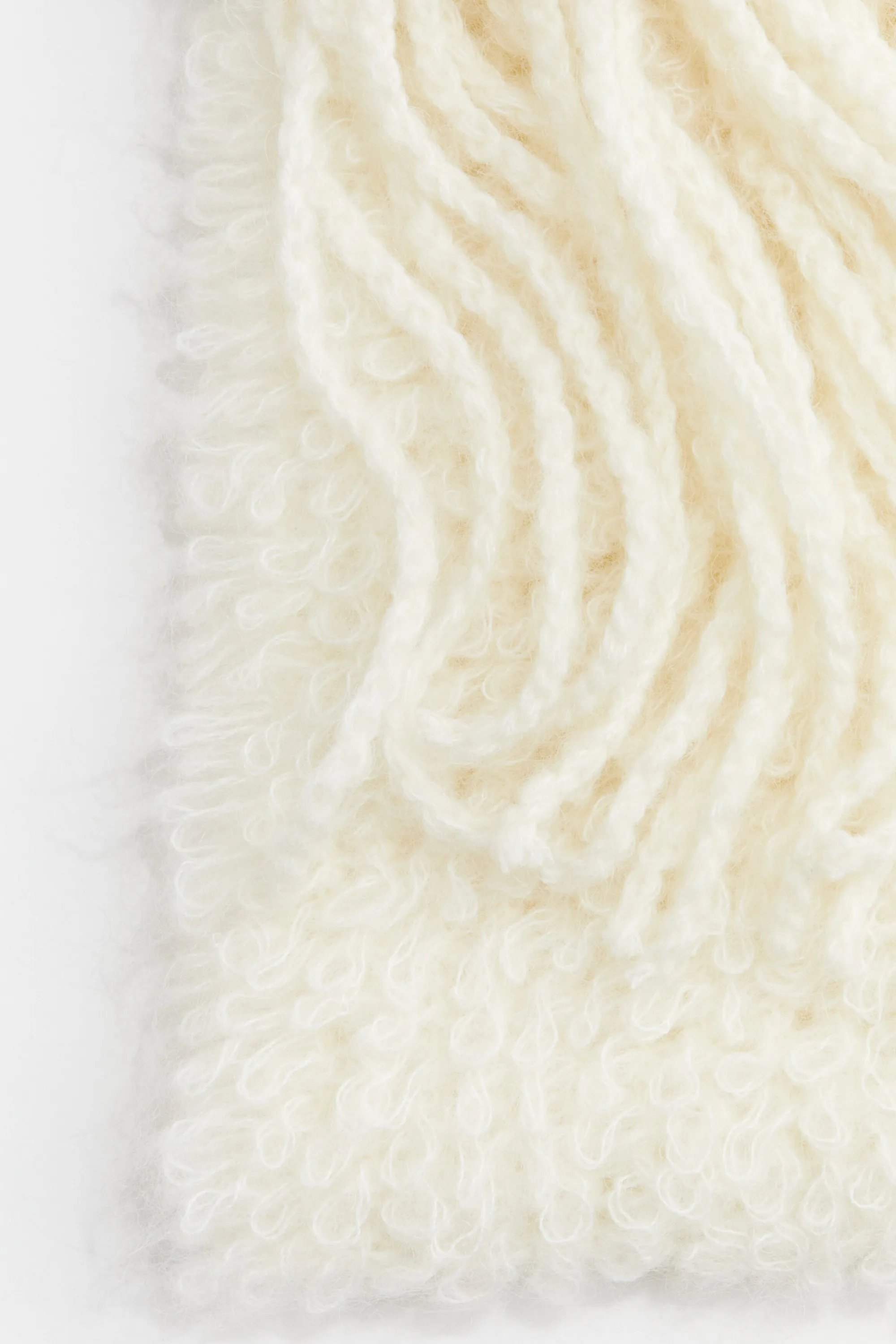 Écharpe en mohair mélangé - Crème