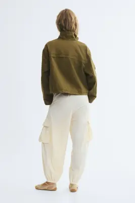 Veste utility wear oversize - Vert kaki foncé — photo 3