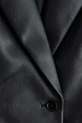 Blazer à fermeture droite - Noir — photo 4