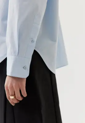 La chemise oversize - Bleu clair — photo 5