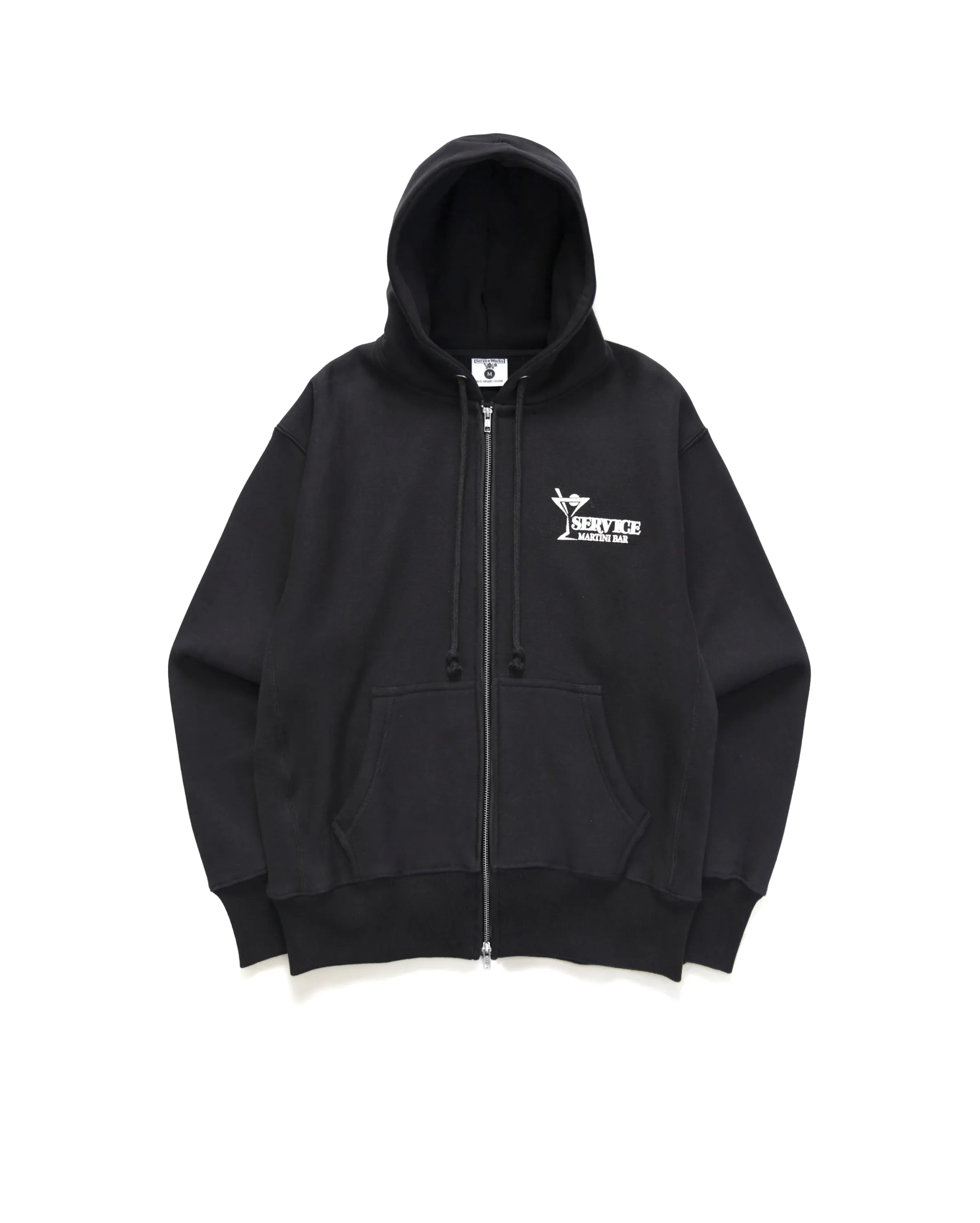 Martini Zipper Hoodie Black