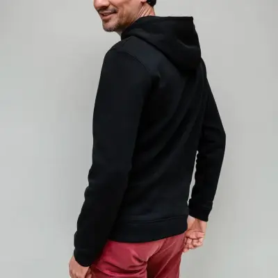 Sweat homme à capuche Henri noir — photo 3