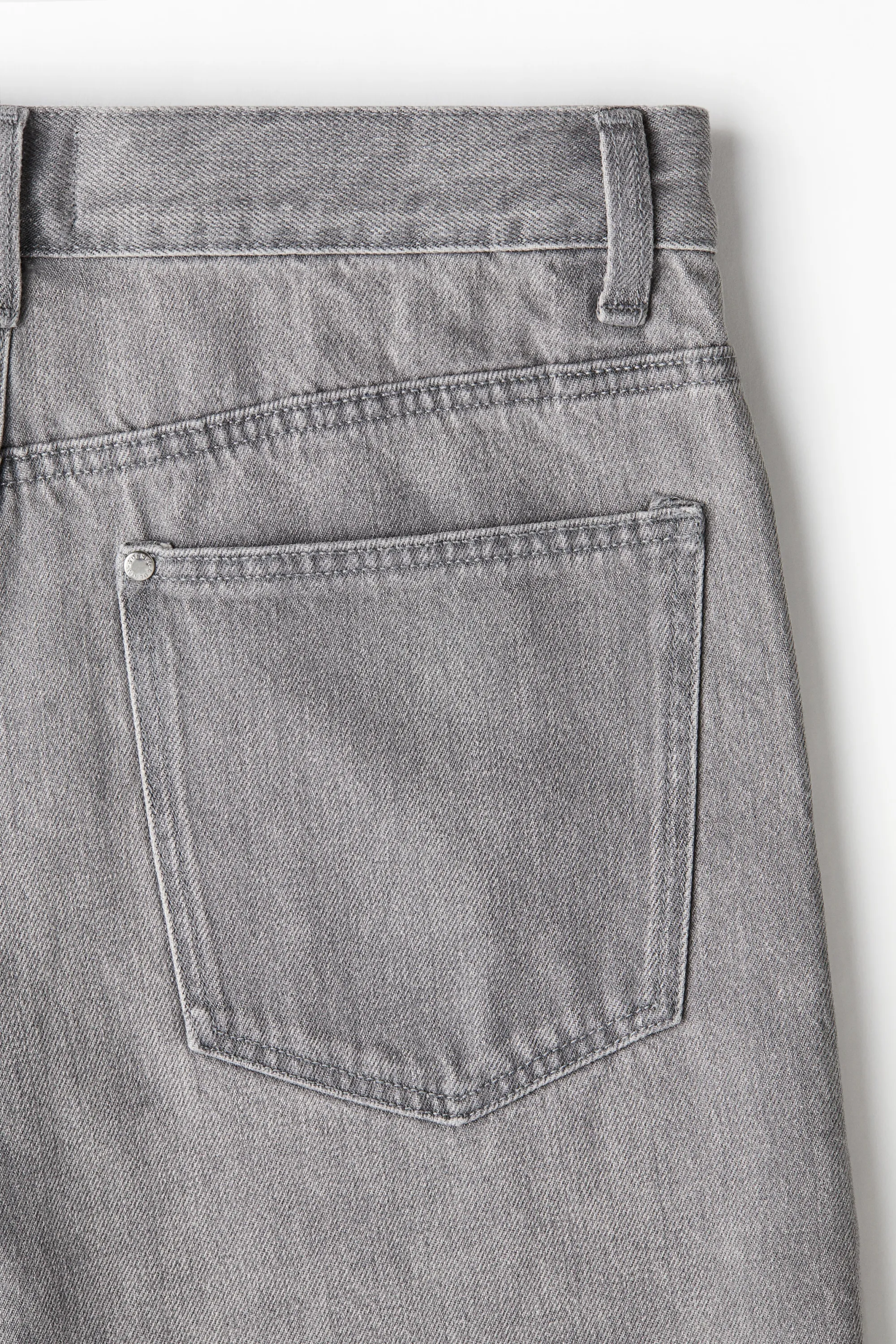 Short Baggy en denim - Gris denim