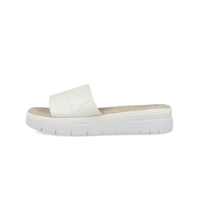 Sandales Tamaris 8-57205-20 Blanches - Cuir Léger Talon Plat Grande Pointure Femme — photo 4