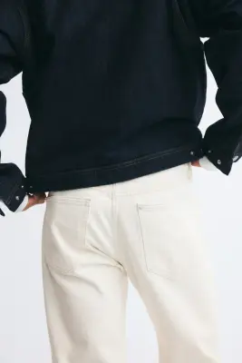 Original Straight Jeans - Crème — photo 3