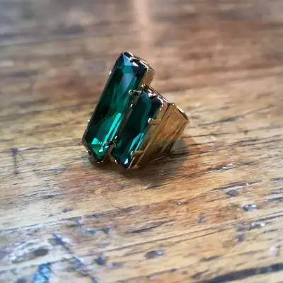 Anna ring with 2 big crystals — photo 3