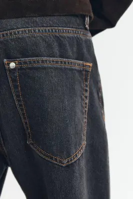 Relaxed Jeans - Noir denim — photo 3