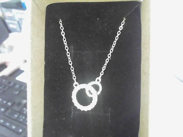 Collier acier inoxydable dore an 259ai