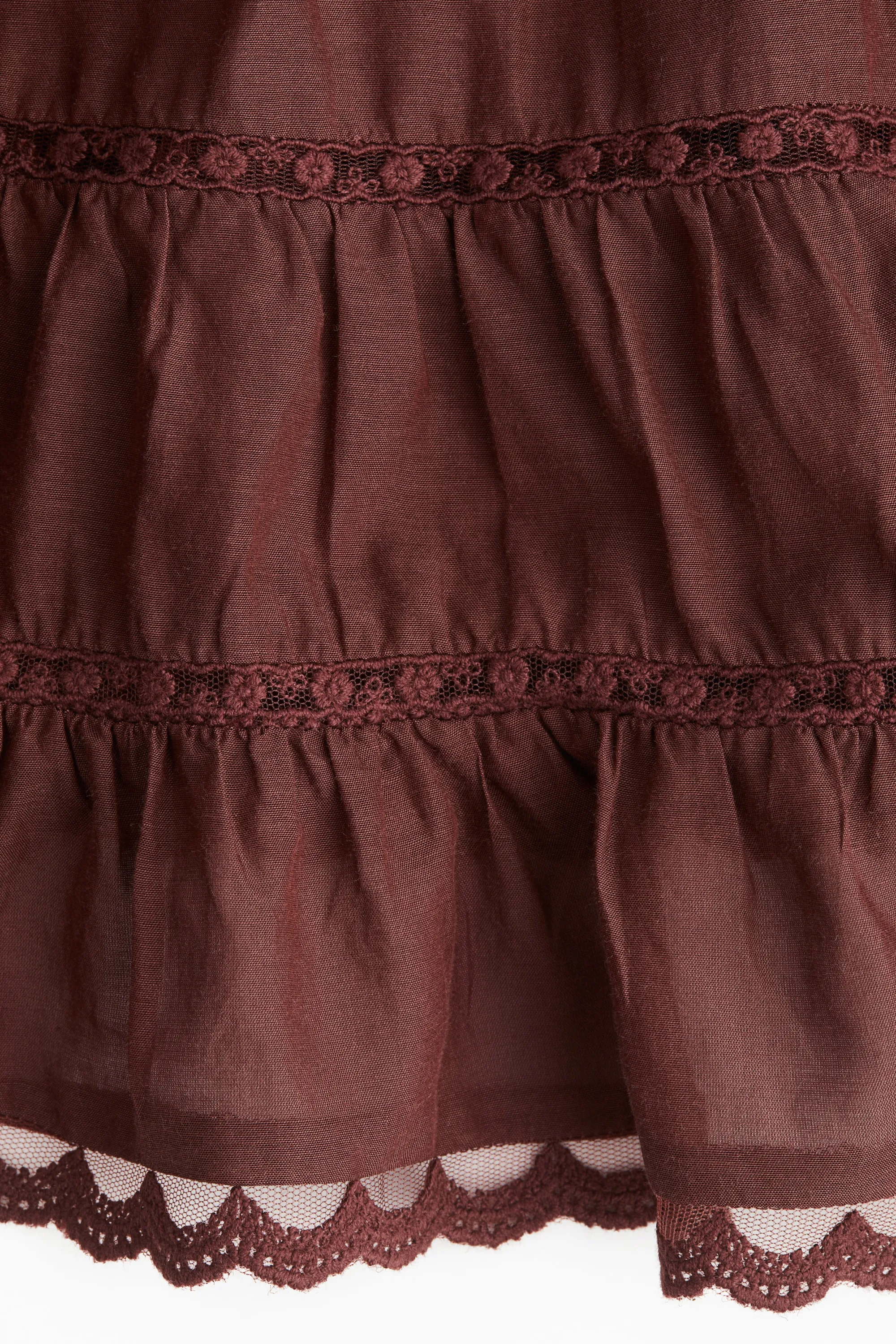 Blouse à plis nervure - Bordeaux