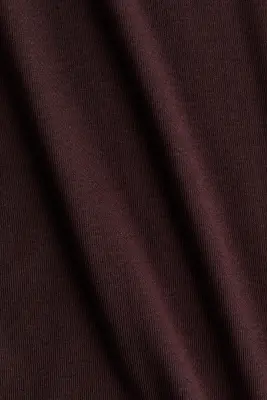 Top en viscose à effet drapé - Marron foncé — photo 4