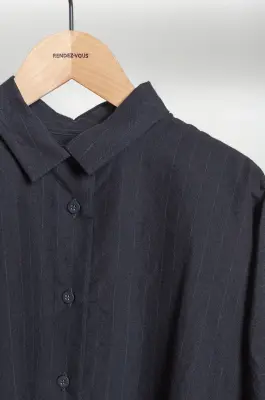 Bergfabel – TINA SHIRT BFWSH82/ 505 – BLACK STRIPE — photo 7
