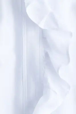 Blouse à boutons avec ruché - Blanc — photo 3