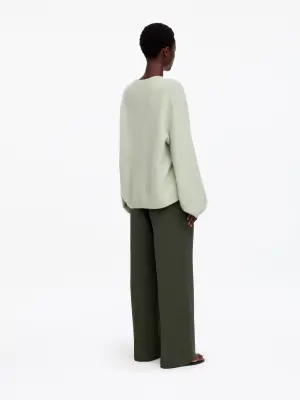 Pantalon droit - Vert kaki — photo 2