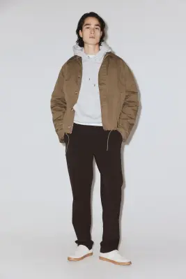 Pantalon Four-way Stretch Regular Fit - Marron foncé — photo 2