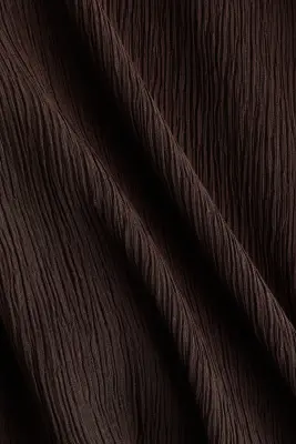 Combi-pantalon froissée - Marron foncé — photo 5