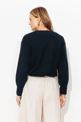 Cardigan enrichi en laine — photo 4