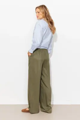 Pantalon large et fluide Femme — photo 4
