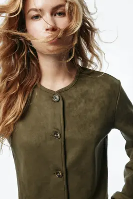 Gilet - Vert kaki foncé — photo 2