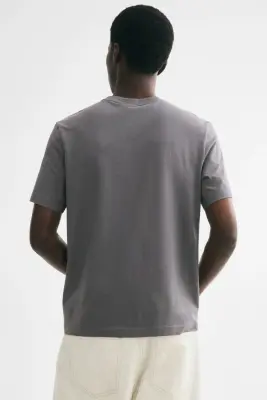 T-shirt Regular Fit - Gris foncé — photo 3