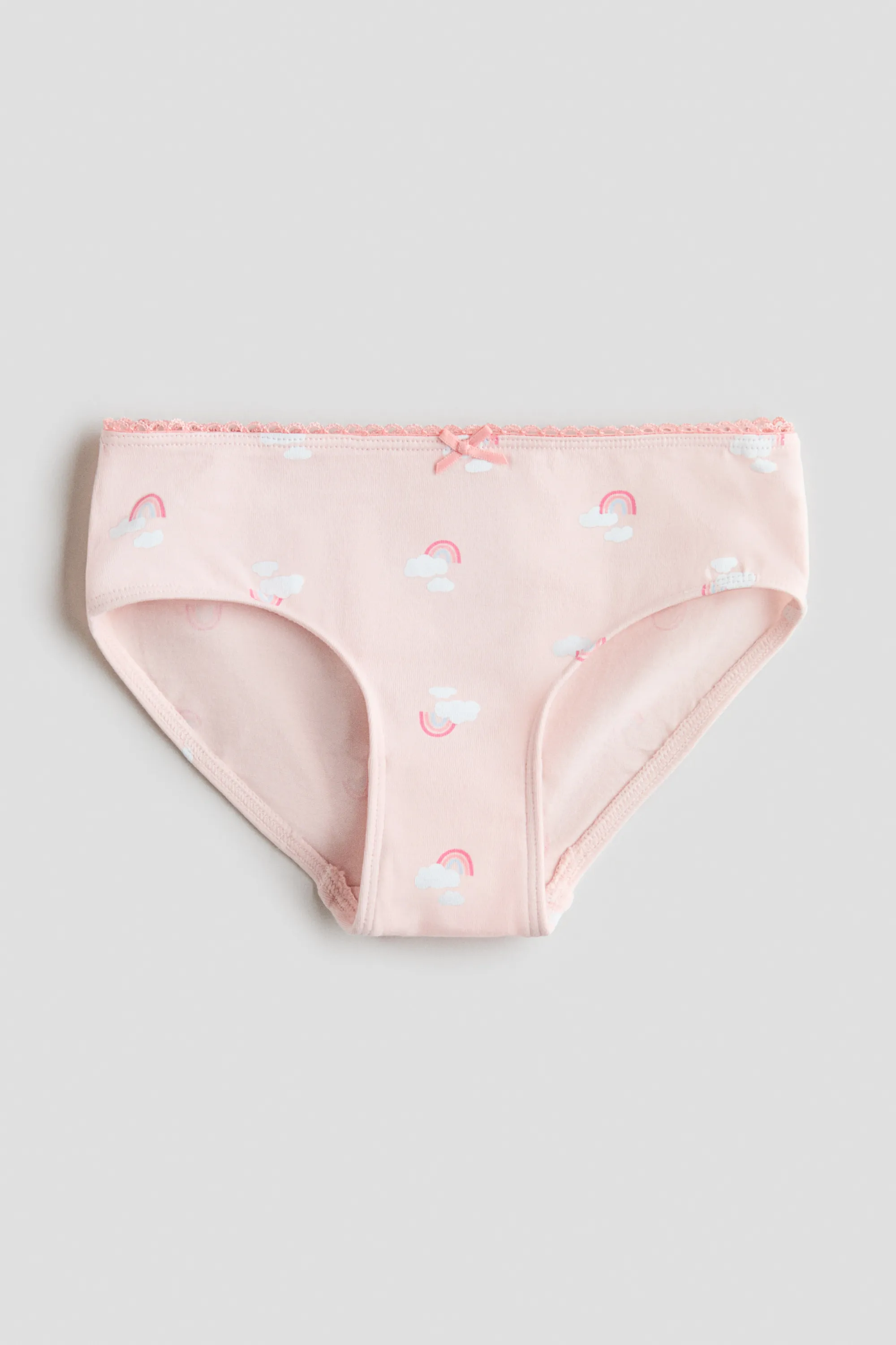 5-pack cotton briefs - Rose clair/bleu clair