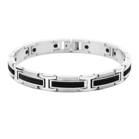 ROCHET - Bracelet VERSUS Acier/Silicone 9mm x 21cm B461081A