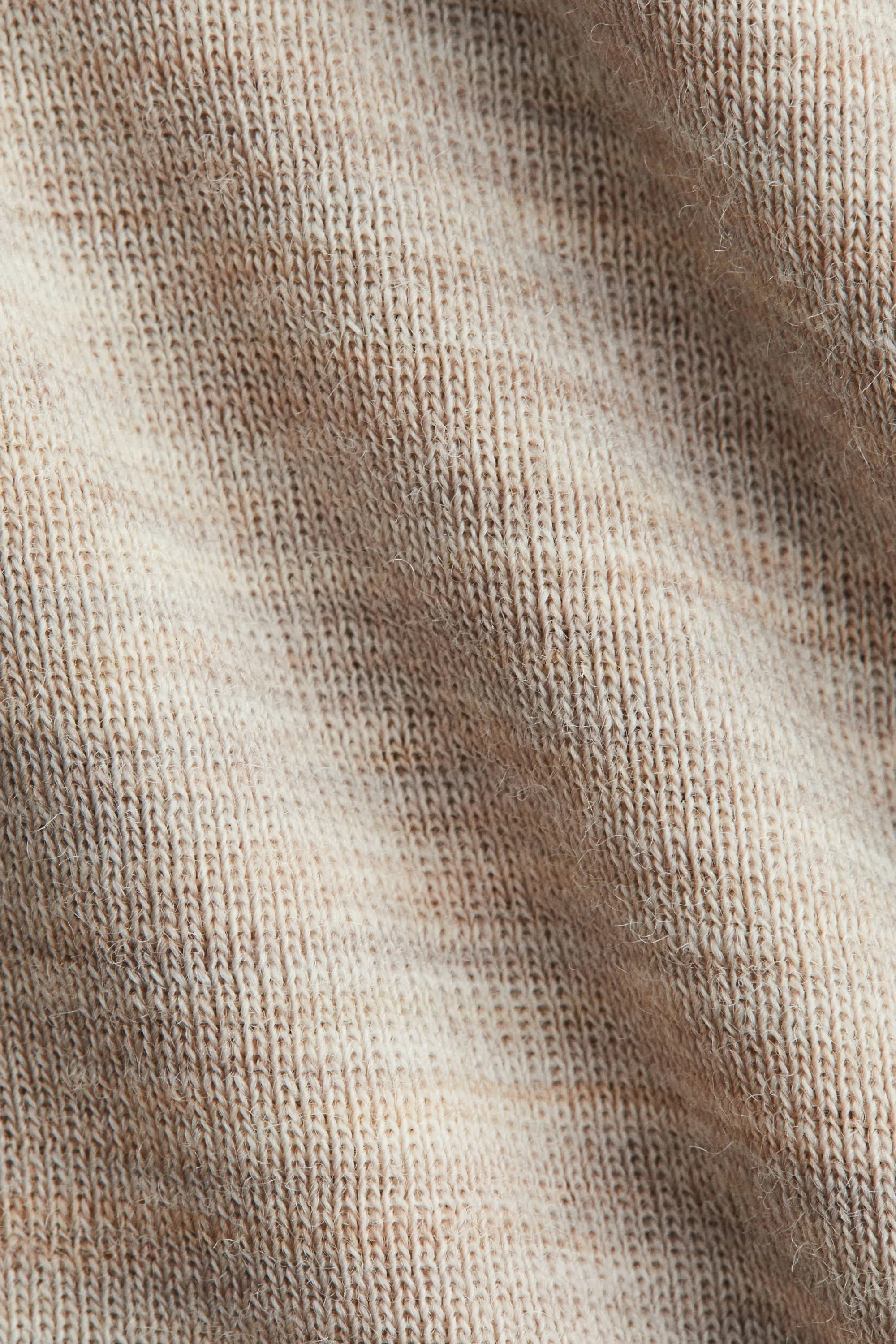 Body en jersey de laine mérinos - Beige chiné