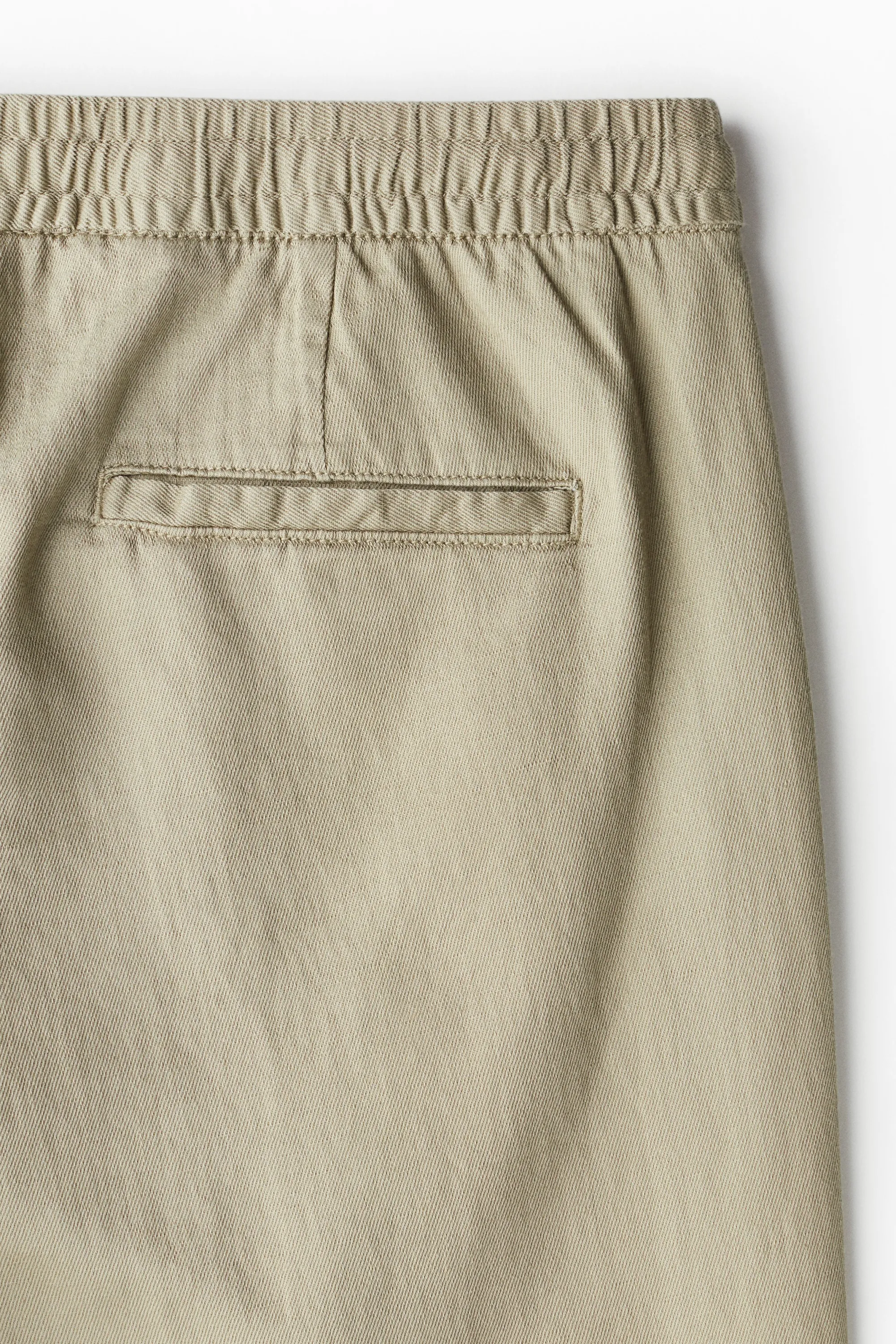 Pantalon Relaxed Fit en lin - Vert kaki