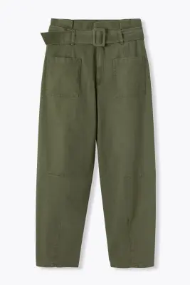 Pantalon barrel taille haute