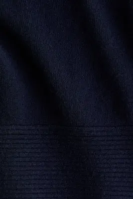 Pull avec détail à nouer - Bleu marine — photo 5