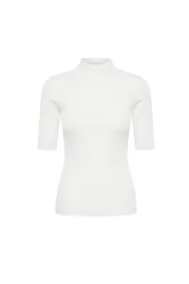 Sia Merino Wool Top - White — photo 2