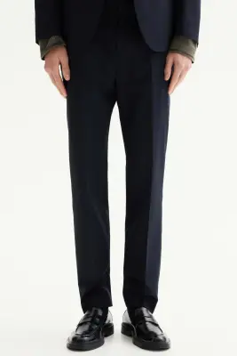 Pantalon de costume Slim Fit - Bleu marine — photo 1