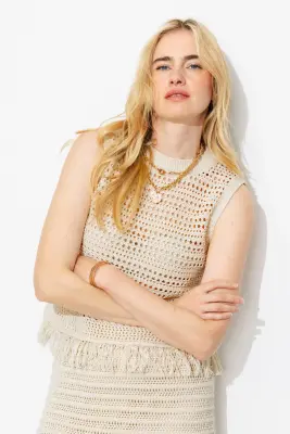 Pull en crochet sans manches — photo 3