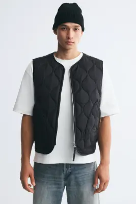 Veste sans manches matelassée - Noir — photo 1
