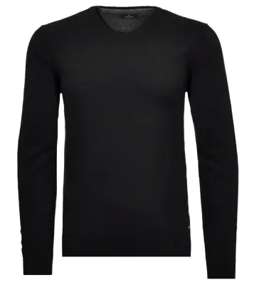 RAGMAN PULL COL V GRANDE LONGUEUR Noir — photo 2