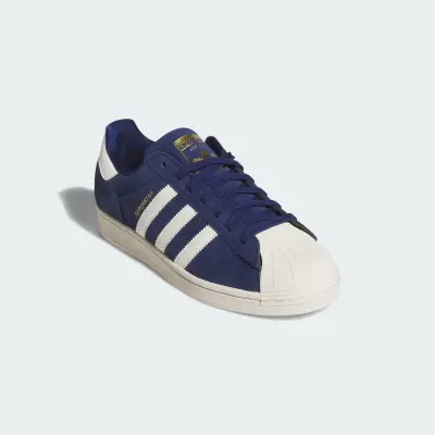 Chaussure adidas Superstar adv – Dark Blue / Chalk White / Gold Metallic — photo 4