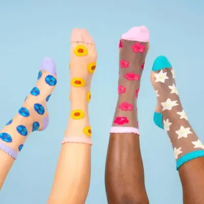 Chaussettes transparentes Tournesol Coucou Suzette — photo 3