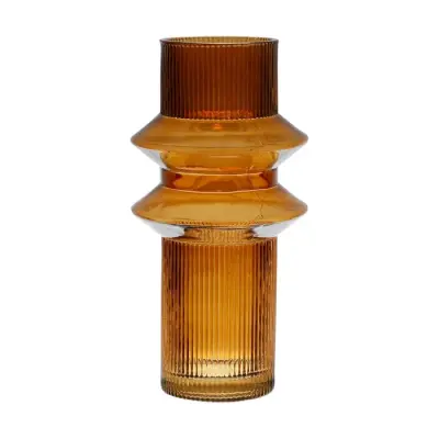 Vase Ambre Stries — photo 1