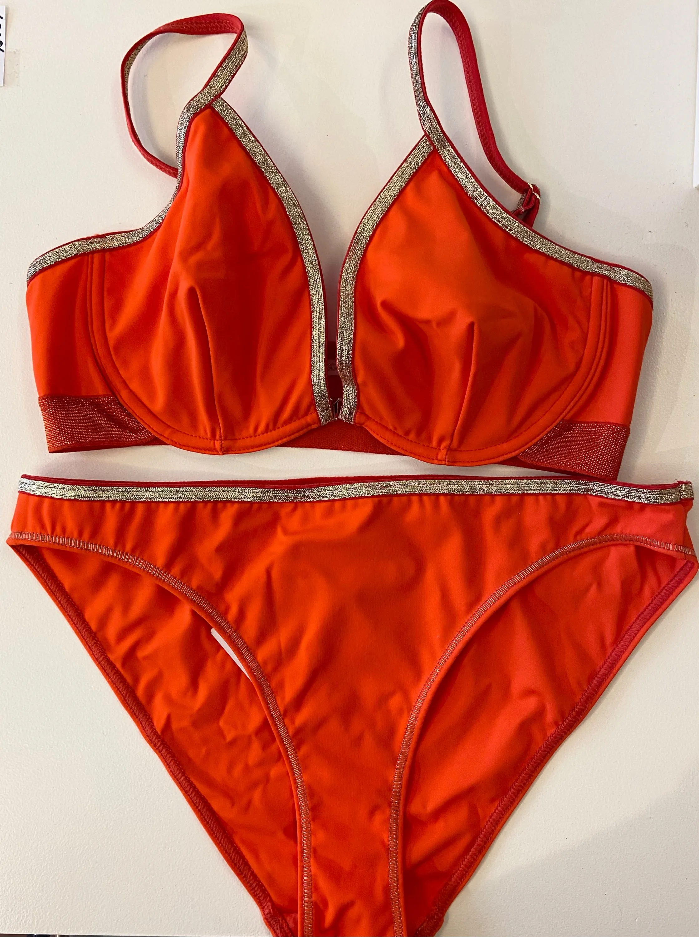 Maillot de bain 2 pièces rouge - Lingerie La Nouvelle