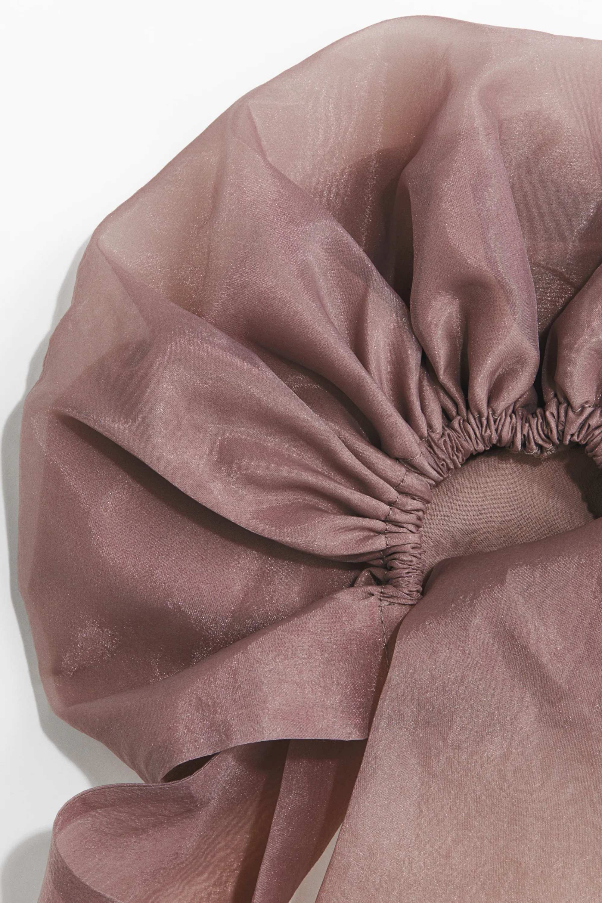 Foulard de tête en mousseline - Violet ancien
