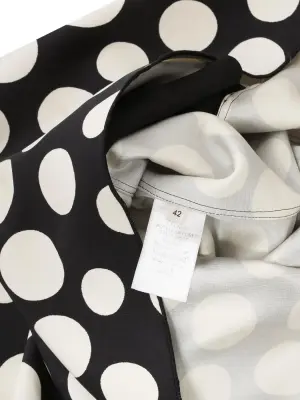 Robe iconique par Phoebe Philo noir à pois blanc sans manche Prix boutique 1800€ Taille 42 — photo 5