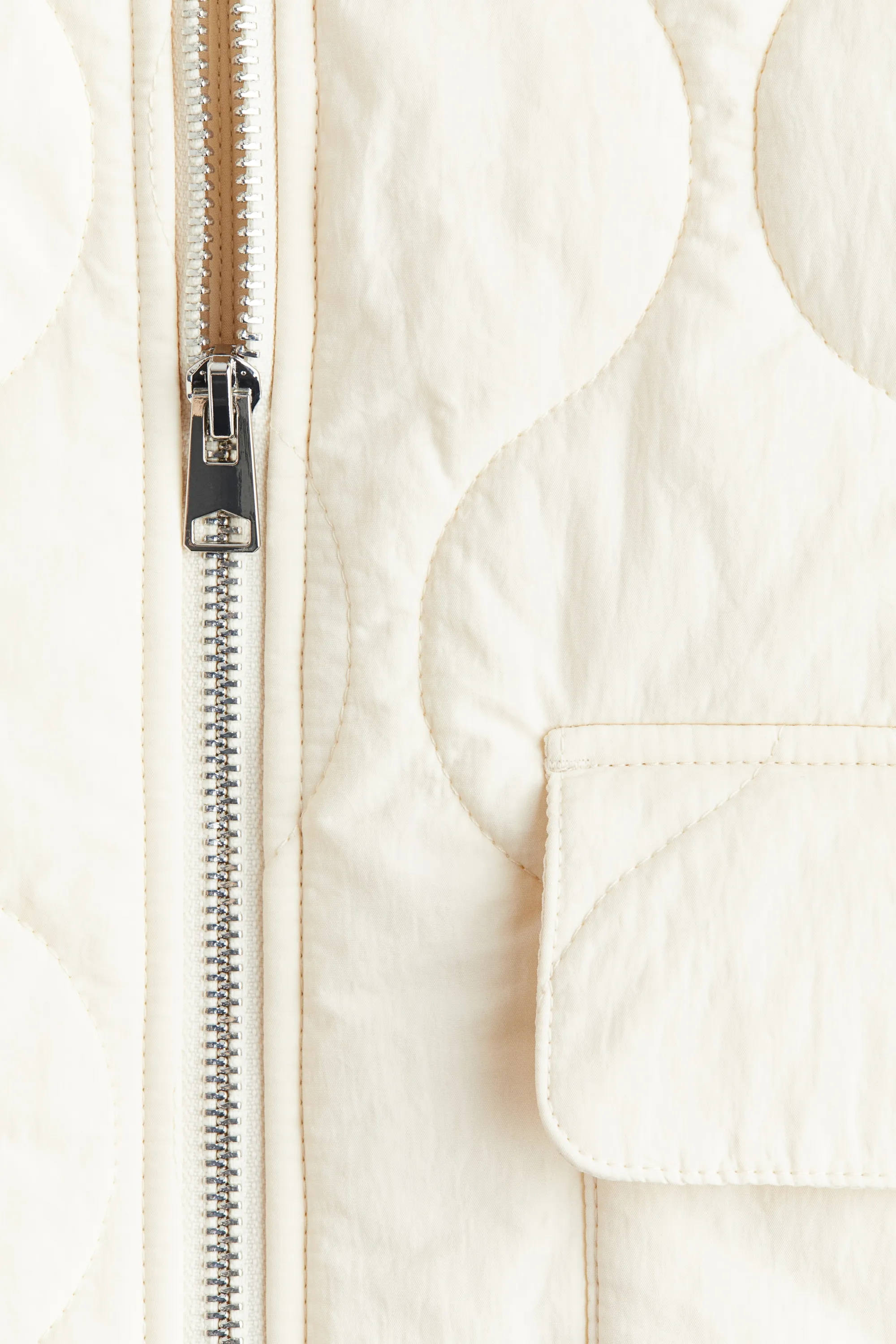 Veste oversize matelassée - Crème