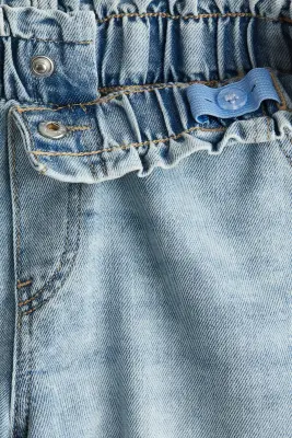 Short paper bag en denim - Bleu denim clair — photo 2