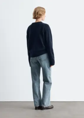 Pull en maille - Bleu foncé — photo 4